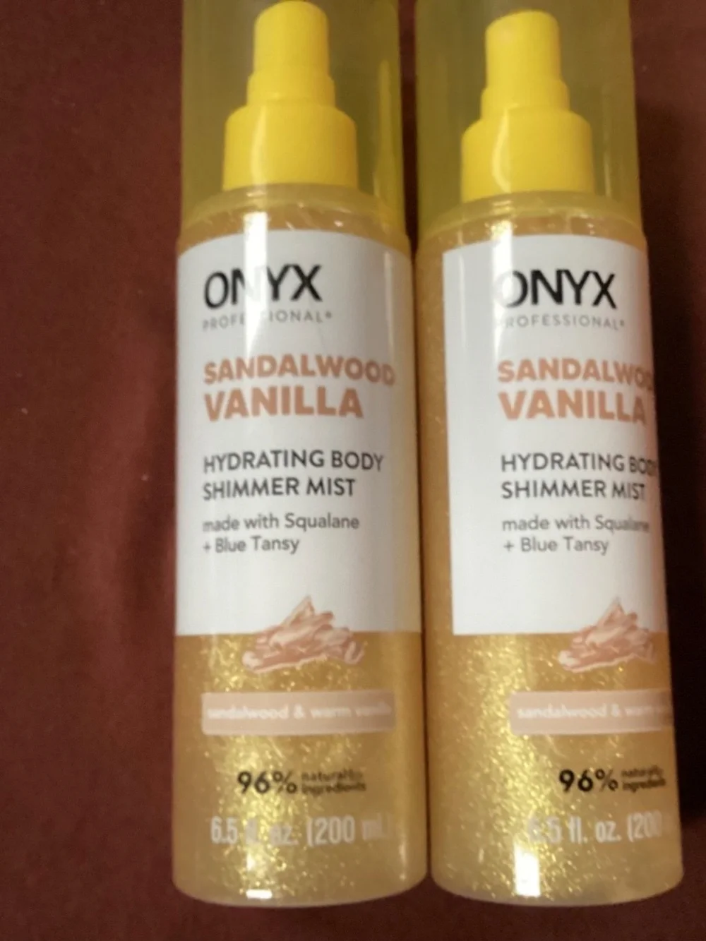 Onyx Professional Sandalwood Vanilla Hydrating Body Shimmer Mist Bundle